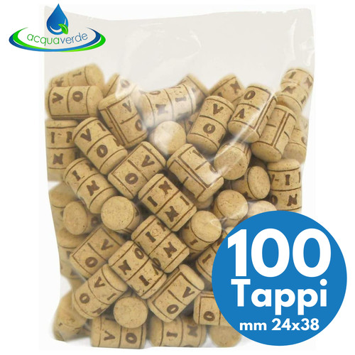 100 tappi sughero - 100,